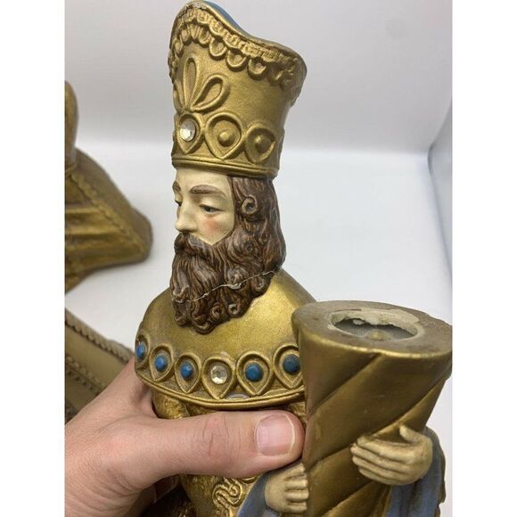 Vintage Kurt S Adler Candlestick Holders Nativity - Picture 8 of 11